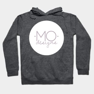 Purple •MO• designs Logo Hoodie